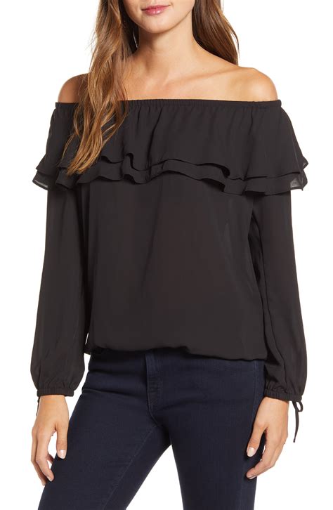 michael kors off shoulder top